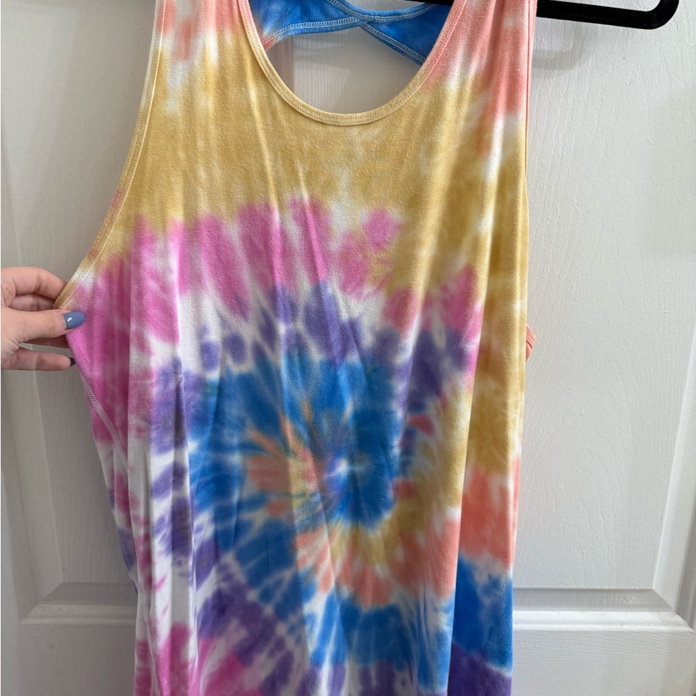Colorful Tie-Dye ZYIA Tank Top
